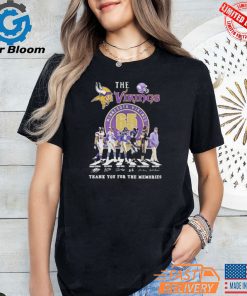 Official The Minnesota Vikings 65 Years Thank You For The Memories T Shirt