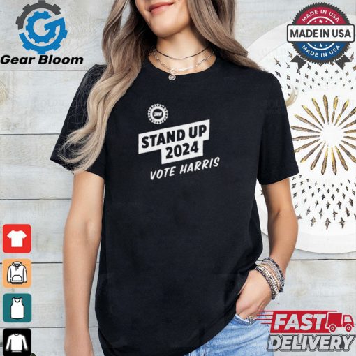 Official UAW Stand Up 2024 Vote Harris t shirt