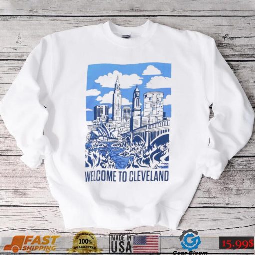 Original The Land Down Under Welcome To Cleveland Shirt