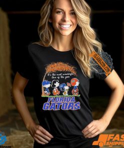 Peanuts Characters X Florida Gators It’s The Most Wonderful Time Of The Year Shirt