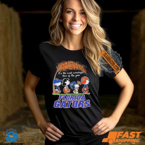 Peanuts Characters X Florida Gators It’s The Most Wonderful Time Of The Year Shirt