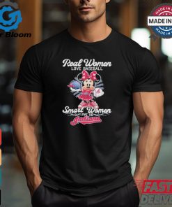 Real Women Love Baseball Smart Women Love The Cleveland Guardians x Mickey Mouse T Shirt