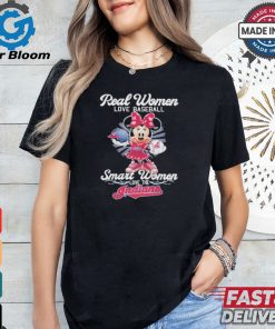 Real Women Love Baseball Smart Women Love The Cleveland Guardians x Mickey Mouse T Shirt