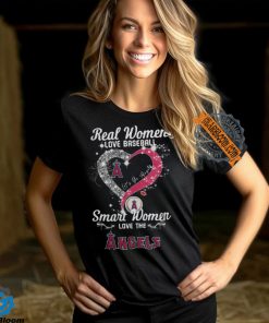 Real Women Love Baseball Smart Women Love The Los Angeles Angels Let’s Go Angels 2024 Shirts