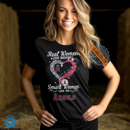 Real Women Love Baseball Smart Women Love The Los Angeles Angels Let’s Go Angels 2024 Shirts