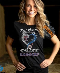 Real Women Love Baseball Smart Women Love The Texas Rangers Let’s Go Rangers 2024 Shirt