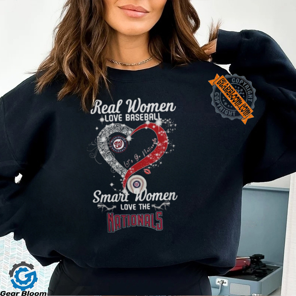 Real Women Love Baseball Smart Women Love The Washington Nationals Let’s Go Nationals Heart Diamond Shirt Real Women Love Baseball Smart Women Love The Washington Nationals Let’s Go Nationals Heart Diamond Shirt