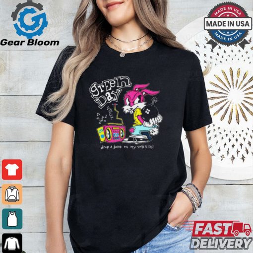 Rock Roll Repeat Merch Corvette Bunny Green Day Shirt
