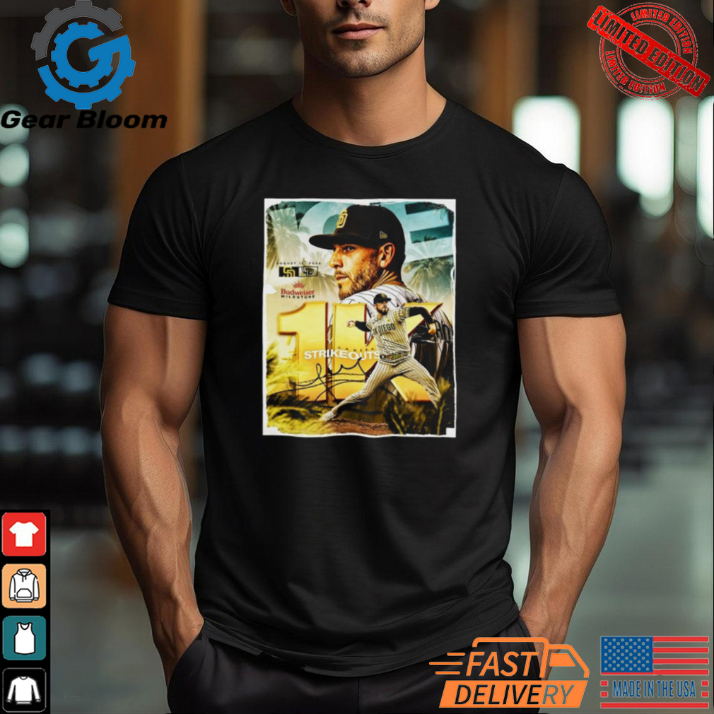 San Diego Padres vs Colorado Rockies August 18,2024 Budweiser Milestone Career Strikeouts Shirt San Diego Padres vs Colorado Rockies August 18,2024 Budweiser Milestone Career Strikeouts Shirt
