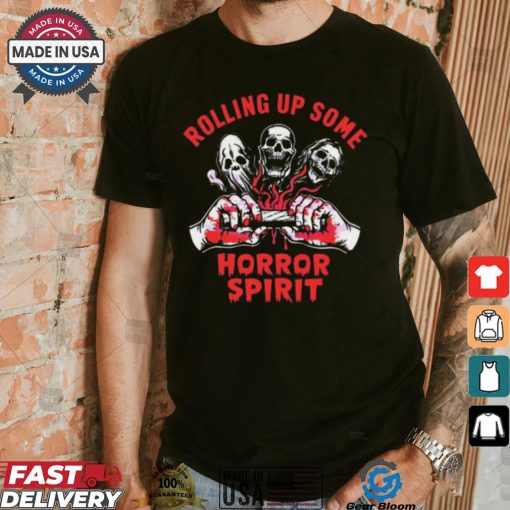 Scary Characters Rolling Up Some Horror Spirit shirt