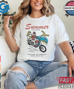 Summer Enthusiast Welcome The Weekend Speed Supply CO Shirt