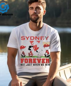 Sydney Snoopy Abbey Road Forever Not Just When We Win Shirt