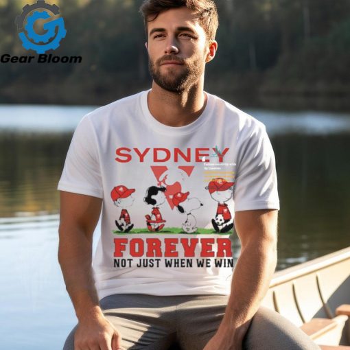Sydney Snoopy Abbey Road Forever Not Just When We Win Shirt