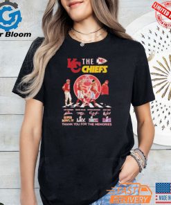 The Kansas City Chiefs Signatures Thank You For The Memories T Shirt