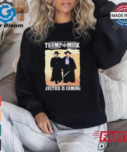 Tombstone Trump Elon Musk Justice Is Coming Shirt