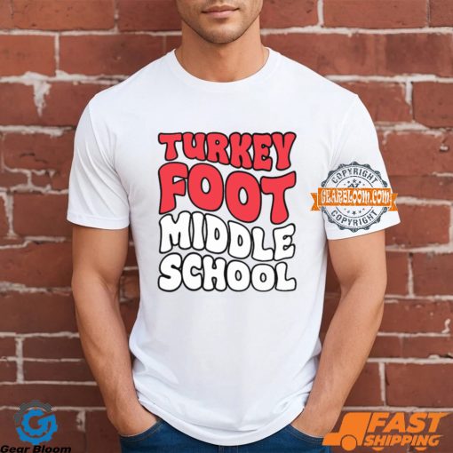 Turkey Foot Middle School Curved Text Shirt