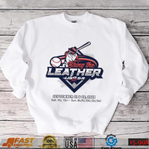 USSSA Virginia Baseball Bring the Leather 2024 logo shirt