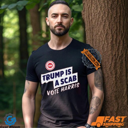 Uaw President Shawn Fain Trump Is A Scab Vote Harris T shirt