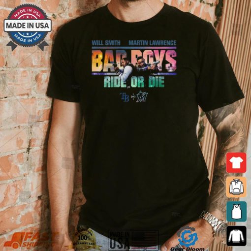 Will Smith and Martin Lawrence Bad Boys Ride Or Die Miami Marlins vs Tampa Bay Rays Games Shirt