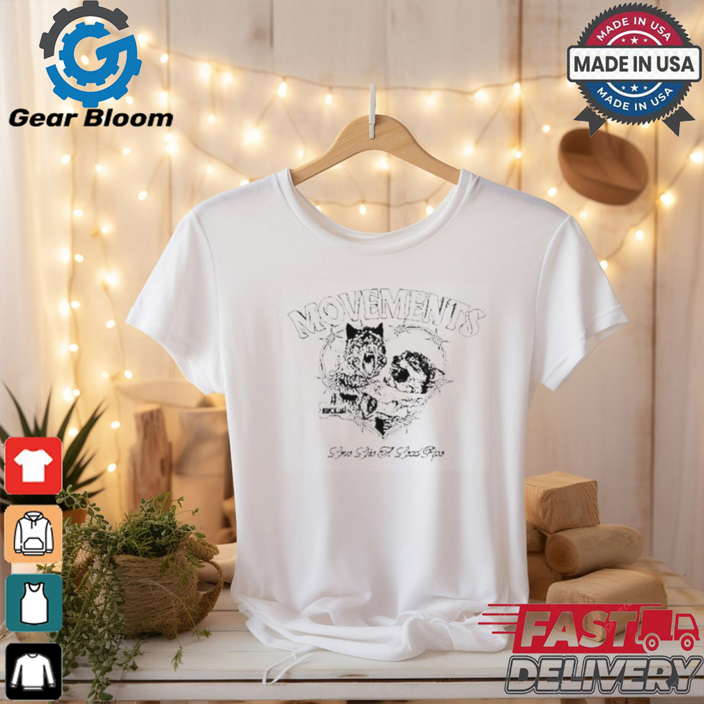 Movements Love Like A Lead Pipe Wolf Shirt Movements Love Like A Lead Pipe Wolf Shirt