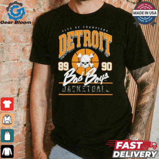 2024 25 Detroit Pistons Bad Boys Baseball City Of Champions Shirt