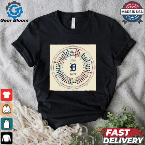 2024 Detroit Tigers are MLB 80 73 RepDetroit and HeadToHead t shirt