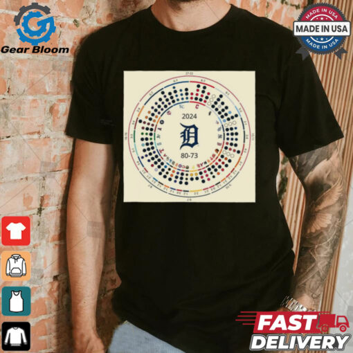 2024 Detroit Tigers are MLB 80 73 RepDetroit and HeadToHead t shirt