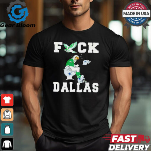 Philadelphia Eagle shit on Dallas Cowboys helmet toilet shirt