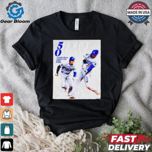 5hohei 0htani LA Dodgers 2 stolen bases 3 home runs 6 hits 10 RBI T shirt