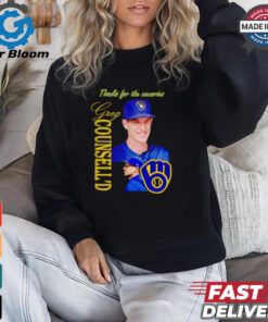 Craig Counsell Milwaukee Brewers thanks for the memories shirt