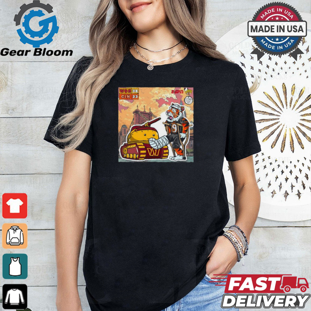 Washington Commanders vs Cincinnati Bengals on Monday Night Football mascot shirt Washington Commanders vs Cincinnati Bengals on Monday Night Football mascot shirt