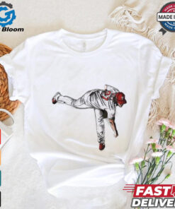 Aaron Nola pitching Philly baseball graphic shirt