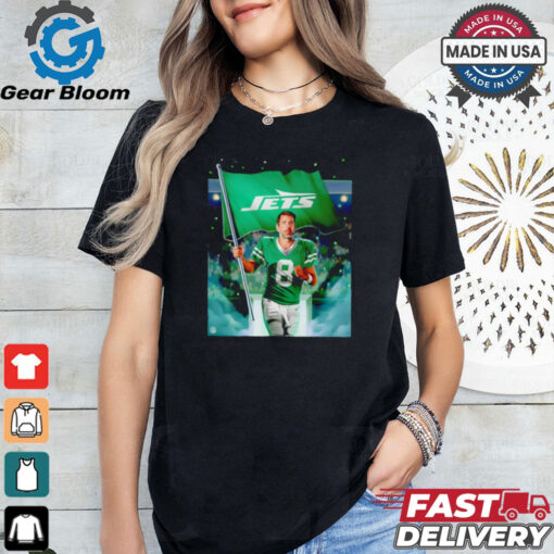 Aaron Rodgers New York Jets flag new season shirt