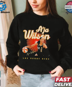 A’ja Wilson 22 Las Vegas Aces signature T Shirt