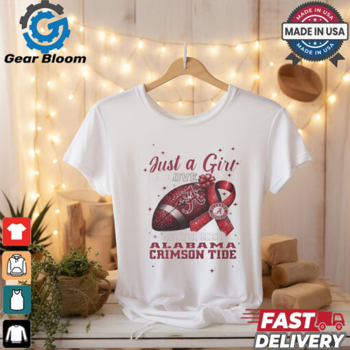 Alabama Crimson Tide Just A Girl In Love With Her Crimson Tide Personalized shirt