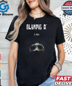 Alysha Clark Wearing Olympic A 2X Gold t shirt