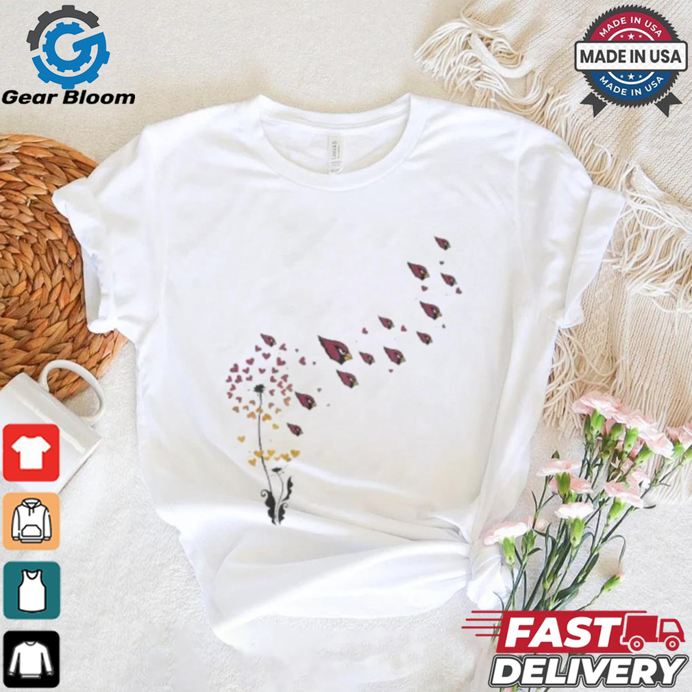 Arizona Cardinals Floral Dandelion Shirt Arizona Cardinals Floral Dandelion Shirt