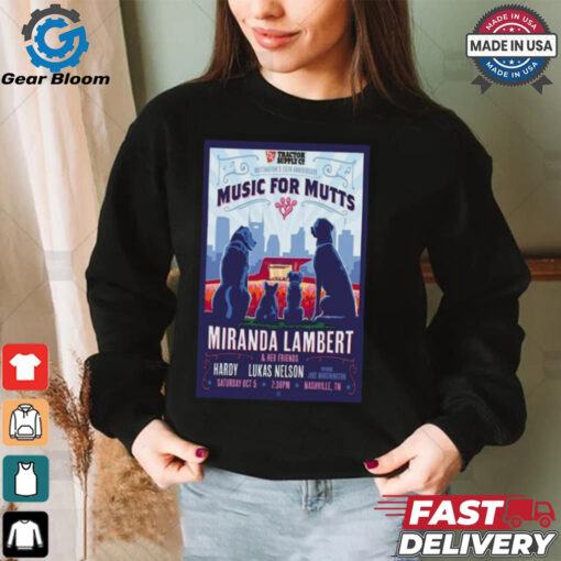 Ascend Amphitheater, Nashville TN Event Miranda Lambert & Friends Poster Shirt