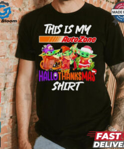 Baby Yoda AutoZone This Is My Hallothanksmas Shirt