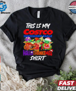 Baby Yoda Costco This Is My Hallothanksmas Shirt