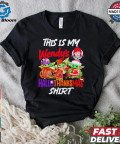 Baby Yoda Wendy’s This Is My Hallothanksmas Shirt