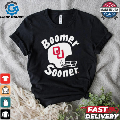 Boomer Sooner Oklahoma Sooners helmet shirt