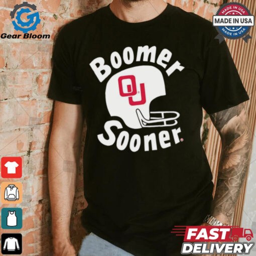 Boomer Sooner Oklahoma Sooners helmet shirt