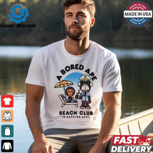 Bored Ape Yacht Club A Bored Ape Beach Club A Bathing Ape t shirt