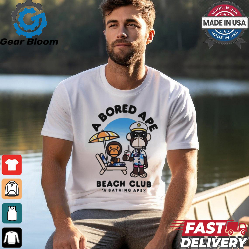 Bored Ape Yacht Club A Bored Ape Beach Club A Bathing Ape t shirt Bored Ape Yacht Club A Bored Ape Beach Club A Bathing Ape t shirt