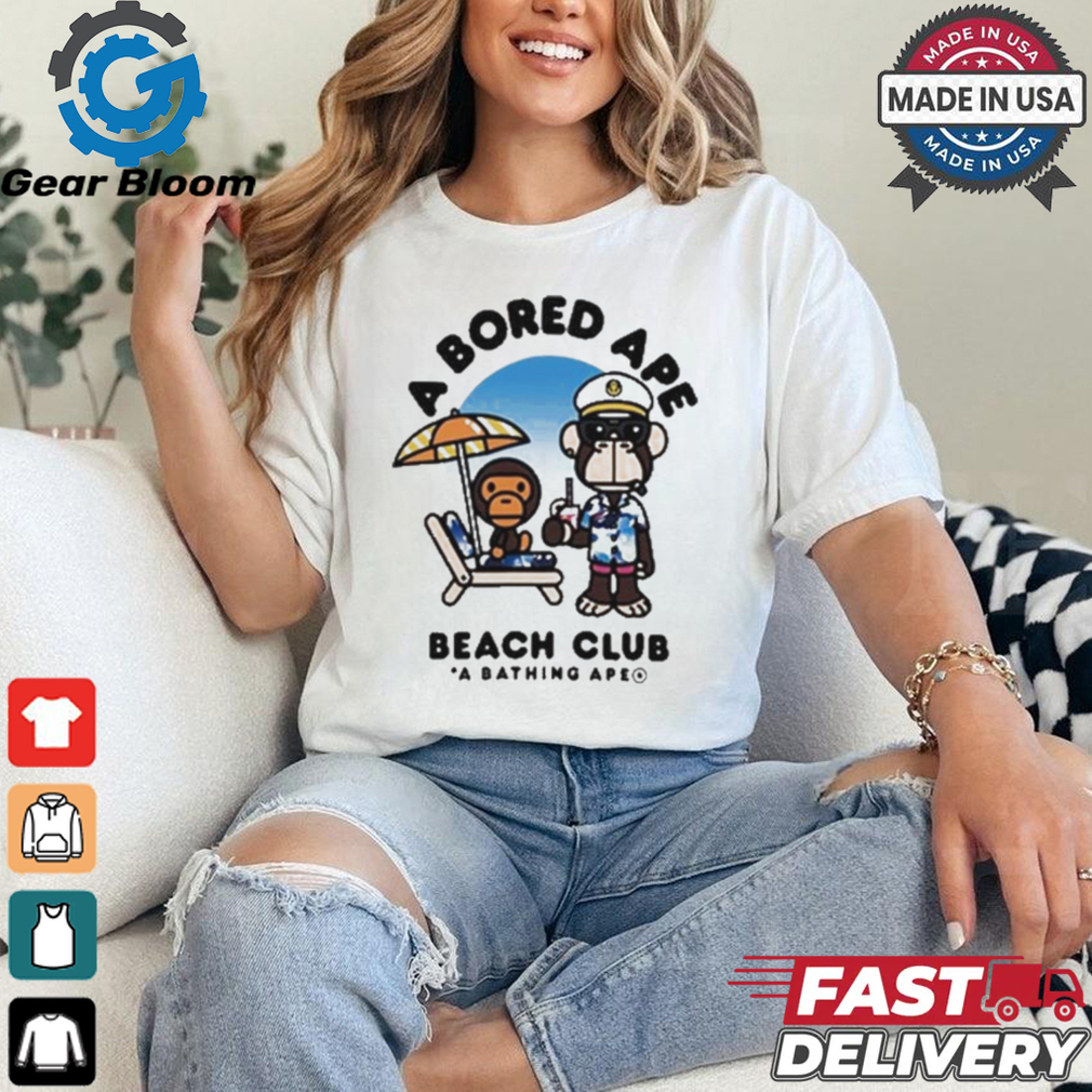Bored Ape Yacht Club A Bored Ape Beach Club A Bathing Ape t shirt Bored Ape Yacht Club A Bored Ape Beach Club A Bathing Ape t shirt