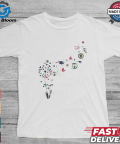 Boston Sports Teams Floral Dandelion Shirt