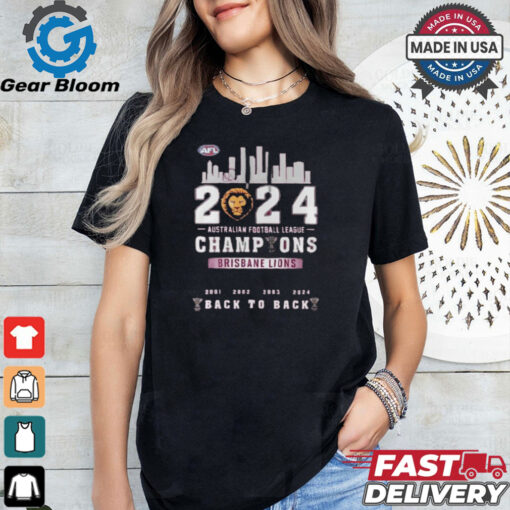 Brisbane Lions 2024 Afl Champions Final Premiers Back To Back Shirt