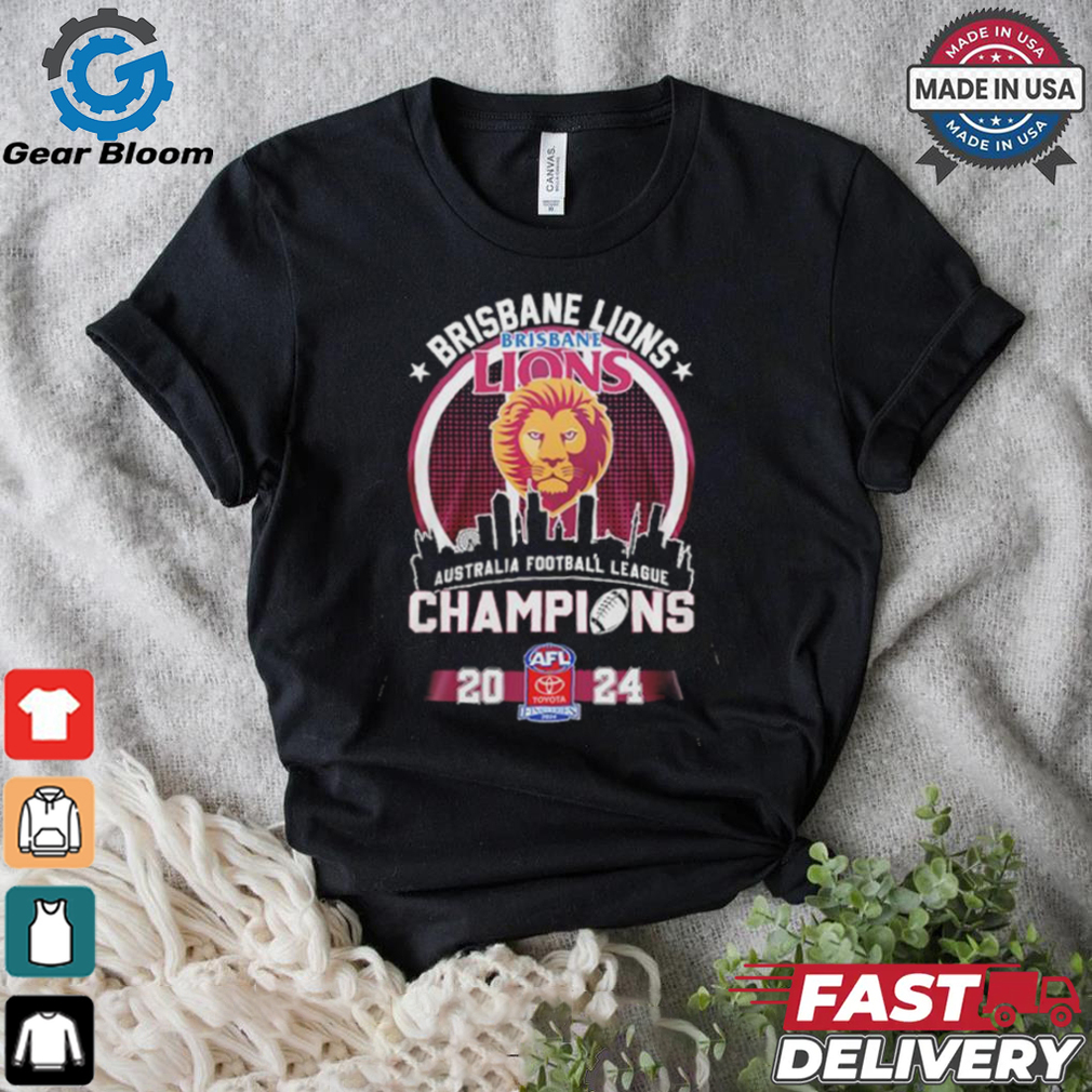 Brisbane Lions AFL Champions 2024 Skyline Shirt Brisbane Lions AFL Champions 2024 Skyline Shirt