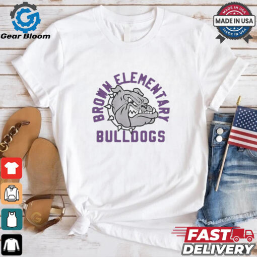 Brown Elementary Bulldogs logo shirt